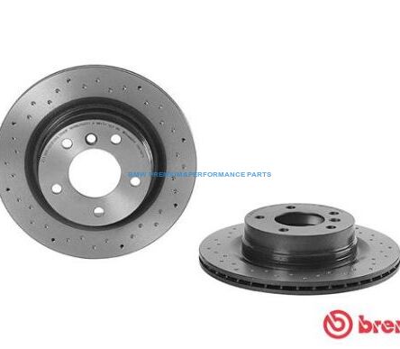 BREMBO XTRA TARCZE HAMULCOWE NAWIERCANE BMW 1 E81 E87 3 E90 E91 E92 E93 TYŁ 300X20