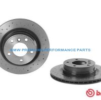BREMBO XTRA TARCZE HAMULCOWE NAWIERCANE BMW 1 E81 E87 3 E90 E91 E92 E93 TYŁ 300X20