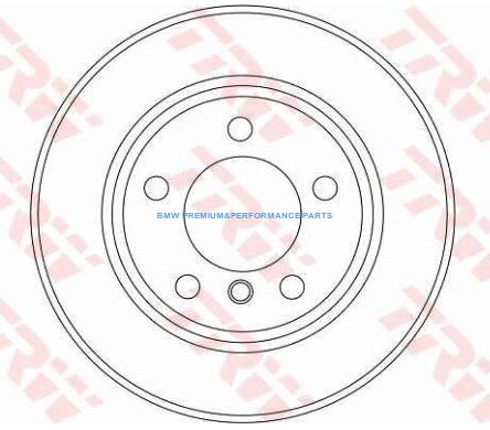 TRW TARCZE HAMULCOWE BMW 1 E81 E87 PRZÓD 284X22MM