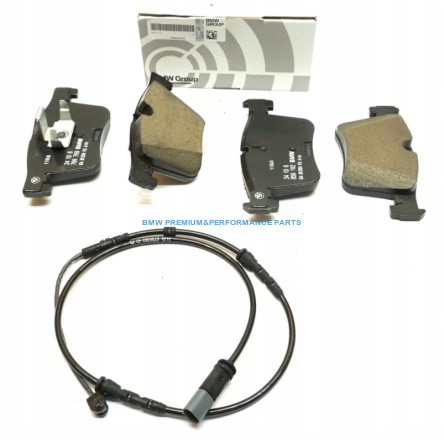 OE BMW SERIA X3 F25 X4 F26 KOMPLET KLOCKÓW HAMULCOWYCH Z CZUJNIKIEM PRZÓD