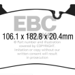EBC BMW SERIA M8, X5, X6 PRZÓD ZESTAW WYŚCIGOWYCH KLOCKÓW HAMULCOWYCH SERIA RP-1 RACING - 3