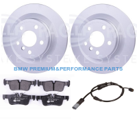 HELLA TARCZE I KLOCKI HAMULCOWE TYŁ BMW SERII  1 (F40), 2 (F45), 2 (F44), 2 (F46), 2 Van (F46), X1 (F48), X1 Van (F48), X2 (F39)