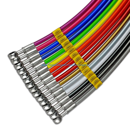 BMW E87 130I (2005 -) PRZEWODY HAMULCOWE W OPLOCIE HEL