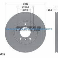 TEXTAR PRO+ TARCZE HAMULCOWE BMW 1 E81 E82 E87 E88 3 E90 E91 E92 E93 Z4 E89 PRZÓD 300X24MM