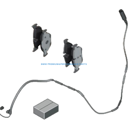 OE BMW KOMPLET KLOCKÓW HAMULCOWYCH Z CZUJNIKIEM TYŁ BMW SERIA X5 F15 X6 F16