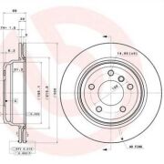 BREMBO TARCZE HAMULCOWE BMW 1 3 X1 TYŁ 300X20MM