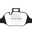 EBC KLOCKI PRZÓD BMW SERIA 3, 4, 5, 6, 7 GREENSTUFF - 2