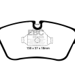 EBC KLOCKI PRZÓD BMW SERIA 3, Z3, Z4 YELLOWSTUFF - 3