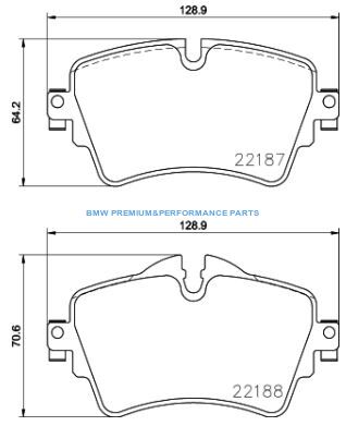 BREMBO KLOCKI HAMULCOWE PRZÓD BMW 2 F45 F46 X2 F39