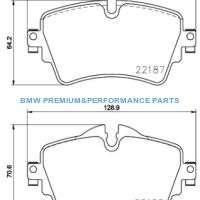 BREMBO KLOCKI HAMULCOWE PRZÓD BMW 2 F45 F46 X2 F39
