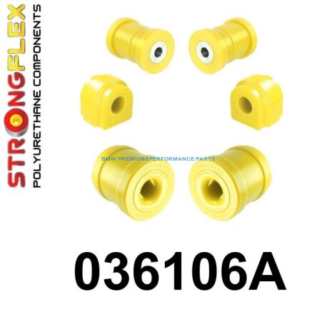 STRONGFLEX ZESTAW ZAWIESZENIA PRZEDNIEGO SPORT BMW SERIA 1, 2, X1, X2 MINI FWD XDRIVE ALL4