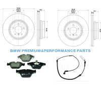 PAGID TARCZE I KLOCKI HAMULCOWE PRZÓD BMW SERII 7 (E65, E66, E67)
