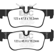 EBC KLOCKI TYŁ BMW SERIA  X1, X2 GREENSTUFF - 3