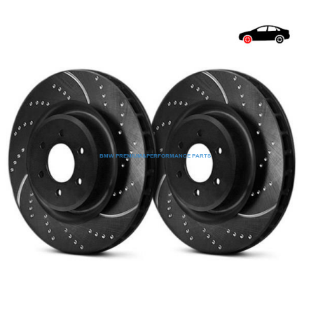 EBC BMW SERIA 1, 2, X1, X2 TARCZE HAMULCOWE PRZÓD SPORTOWE NACINANE I NAWIERCANE SERIA GD