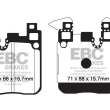 EBC KLOCKI TYŁ BMW SERIA 1, 2, 3, 4 YELLOWSTUFF - 2