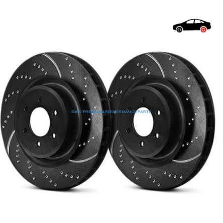 EBC BMW SERIA 1, 2, X1, X2 TARCZE HAMULCOWE TYŁ SPORTOWE NACINANE I NAWIERCANE  SERIA GD