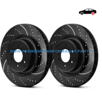 EBC BMW SERIA 1, 2, X1, X2 TARCZE HAMULCOWE TYŁ SPORTOWE NACINANE I NAWIERCANE  SERIA GD