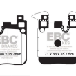 EBC KLOCKI TYŁ BMW SERIA 1, 2, 3, 4 REDSTUFF - 2