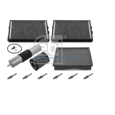 FEBI BMW E39 520 / 523 / 528 R6 BENZYNA ZESTAW SERWISOWY FILTRY+ŚWIECE