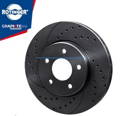 ROTINGER BMW SERIA 2, 3, 4 TARCZE HAMULCOWE PRZÓD SPORTOWE NACINANE I NAWIERCANE