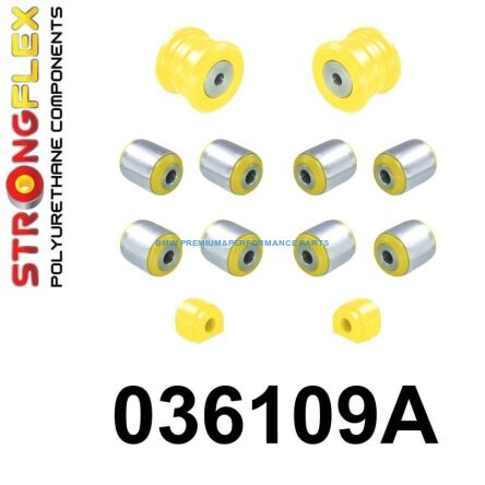 STRONGFLEX ZESTAW ZAWIESZENIA TYLNEGO SPORT BMW SERIA 1, 2, X1, X2 MINI FWD XDRIVE ALL4