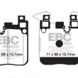 EBC KLOCKI TYŁ BMW SERIA 1, 2, 3, 4 ZESTAW WYŚCIGOWYCH KLOCKÓW HAMULCOWYCH SERIA RP-1 RACING - 3