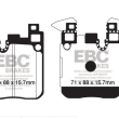 EBC KLOCKI TYŁ BMW SERIA 1, 2, 3, 4 ZESTAW WYŚCIGOWYCH KLOCKÓW HAMULCOWYCH SERIA RP-1 RACING - 4