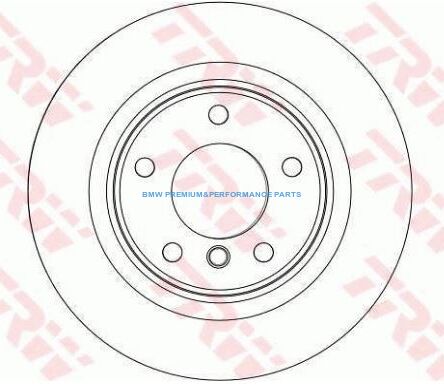 TRW TARCZE HAMULCOWE BMW 1 3 TYŁ 296X10,5MM