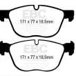 EBC KLOCKI PRZÓD BMW SERIA X4, X5, X6 GREENSTUFF - 2