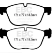 EBC KLOCKI PRZÓD BMW SERIA X4, X5, X6 GREENSTUFF - 3