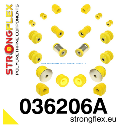 STRONGFLEX ZESTAW TULEI ZAWIESZENIA SPORT BMW SERIA 3