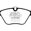 EBC KLOCKI PRZÓD BMW SERIA 3, X3, Z4 ULTIMAX2 - 2