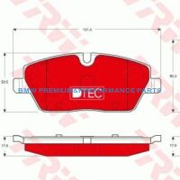 TRW KLOCKI HAMULCOWE CERAMICZNE PRZÓD BMW 1 E81 E82 E87 E88