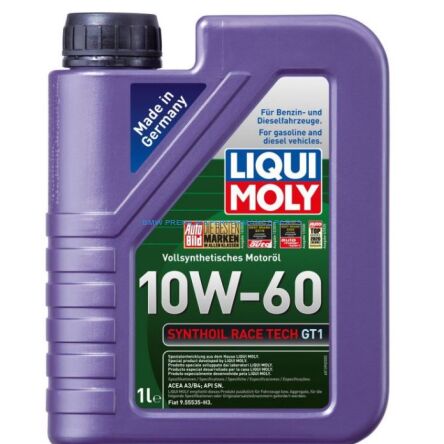 OLEJ SILNIKOWY LIQUI MOLY 10W60 SYNTHOIL RACE TECH GT1 1L