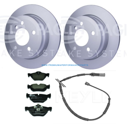 PAGID TARCZE I KLOCKI HAMULCOWE TYŁ BMW SERII 3 (F30, F80), 3 (F34), 3  (F31), 3 Van (F31), 4 (F32, F82), 4 (F36), 4 (F33, F83)