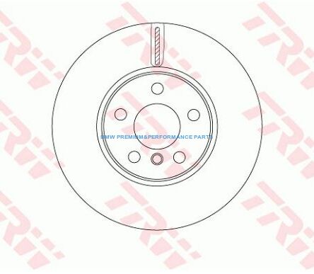 TRW TARCZE HAMULCOWE BMW 2 F45 F46 X1 F48 X2 F39 PRZÓD 307X24MM