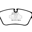 EBC PRZÓD BMW SERIA 3, Z3, Z4 ZESTAW WYŚCIGOWYCH KLOCKÓW HAMULCOWYCH SERIA RP-X RACING - 3