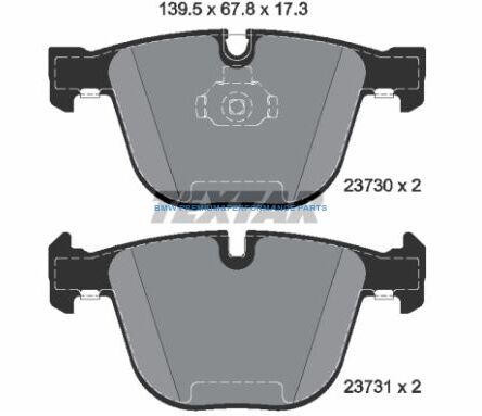TEXTAR KLOCKI HAMULCOWE TYŁ BMW 1 3 5 6 7 X5 X6