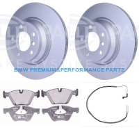  HELLA TARCZE I KLOCKI HAMULCOWE PRZÓD BMW SERII 3 (E92), 3 (E90), 3 (E93), 3 (E91), X1 (E84)