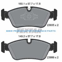 TEXTAR KLOCKI HAMULCOWE PRZÓD BMW 1 E87 3 E90