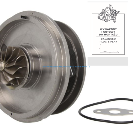 EVORON RDZEŃ WKŁAD TURBOSPRĘŻARKI BMW SERIA 1, 3, 4, 5, X1, X3 KOŁO KOMPRESJI KUTE I FREZOWANE