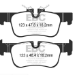EBC KLOCKI TYŁ BMW SERIA 1, 2, X1, X2 ULTIMAX2 - 2