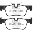 EBC KLOCKI TYŁ BMW SERIA 1, 2, X1, X2 ULTIMAX2 - 3