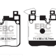 EBC KLOCKI TYŁ BMW SERIA 2, 3, 4 ULTIMAX2 - 3