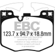EBC KLOCKI PRZÓD BMW SERIA 3, 5, 6, 7, 8, X3, X4, X5, X6, X7, Z4 YELLOWSTUFF - 2