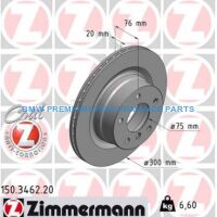 ZIMMERMANN BMW SERIA 1 TARCZE HAMULCOWE TYŁ PREMIUM GŁADKIE