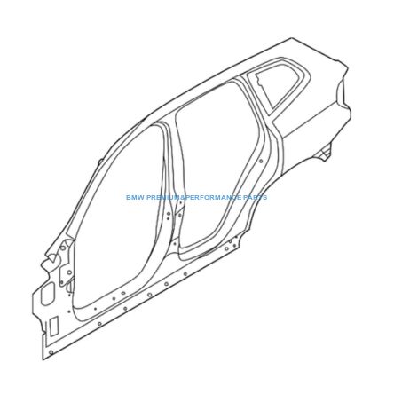 OE BMW RAMA BOCZNA ZEWNĘTRZNA PRAWA BMW SERIA X1 F48