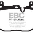 EBC KLOCKI PRZÓD BMW SERIA 2, 3, 4 GREENSTUFF - 3