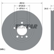 TEXTAR PRO+ TARCZE HAMULCOWE BMW 1 2 3 4 X1 PRZÓD 312X24MM