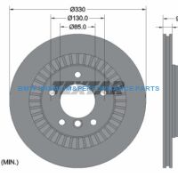 TEXTAR PRO+ TARCZE HAMULCOWE BMW 1 3 PRZÓD 338X26MM